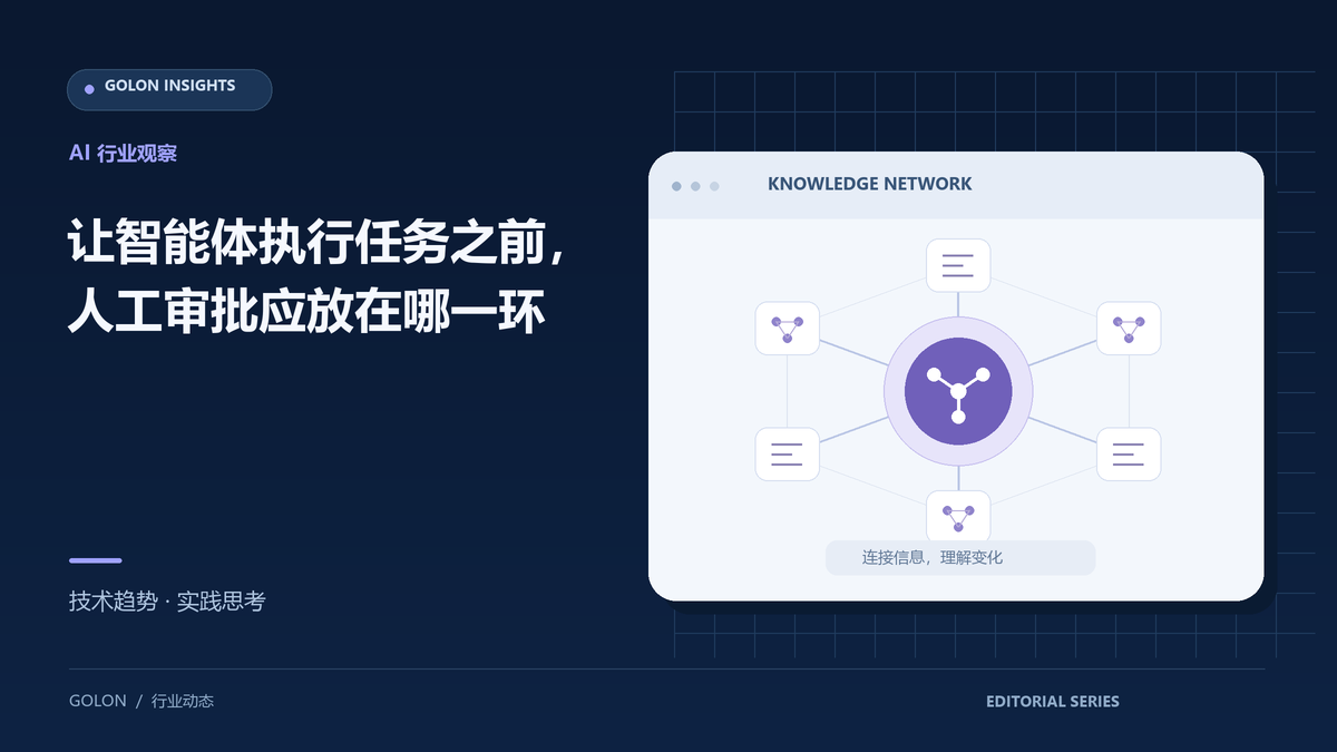 让智能体执行任务之前,人工审批应放在哪一环